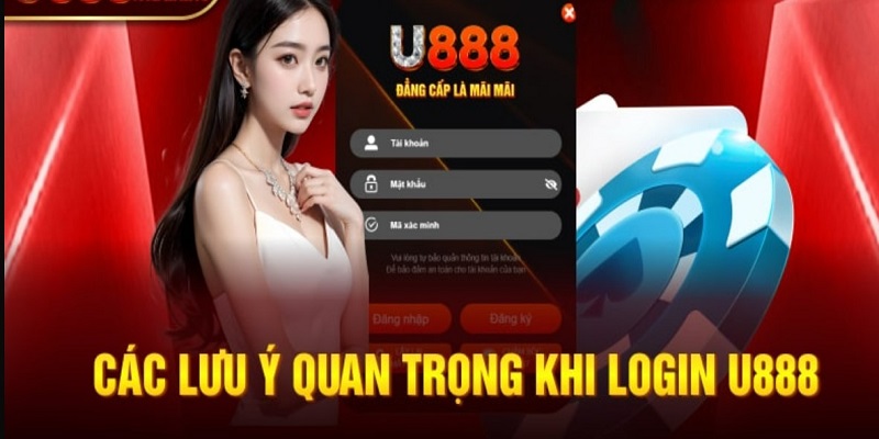 Các lưu ý đặc biệt khi login U888